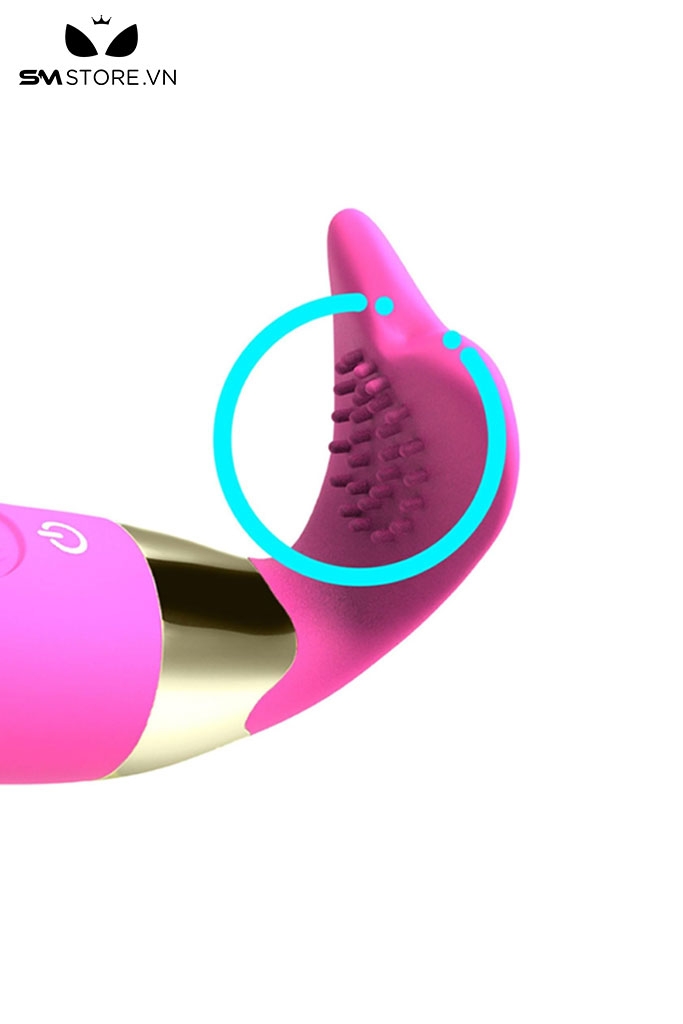 SMT1489 - Trứng rung hồng điều khiển từ xa có gai silicon dài 11cm