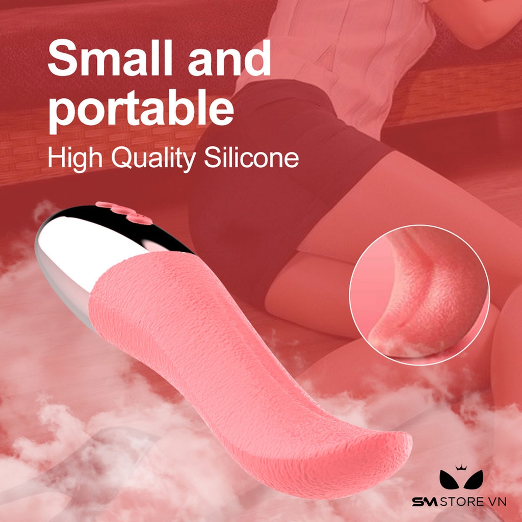 SMT1568 - Lưỡi rung 10 chế độ kèm sưởi ấm sạc điện chống nước