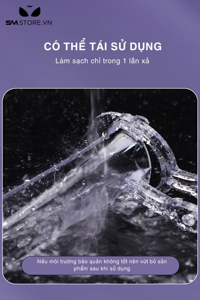 SMT1053 - Dụng cụ âm đạo mỏ vịt bằng nhựa có đèn độ mở rộng 4cm