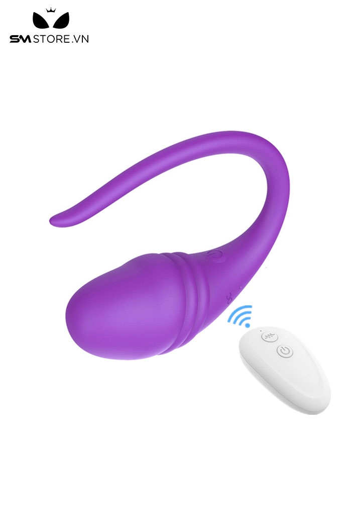 SMT2969 - Trứng rung tình yêu silicon vân ngang điều khiển qua APP