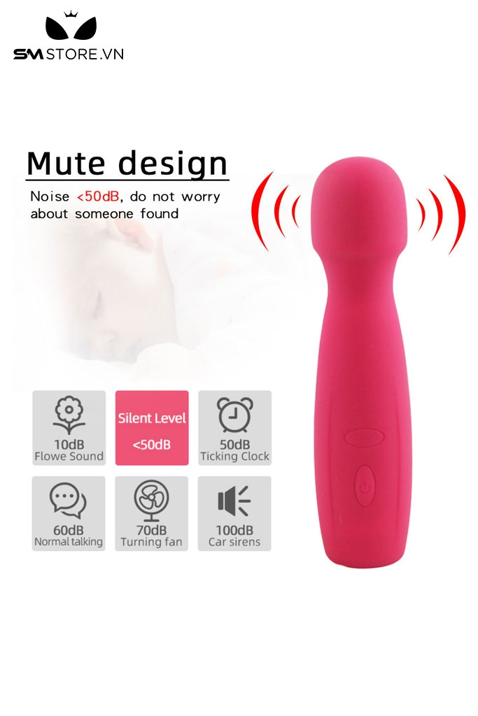 SMT2871 - Chày rung tình yêu silicon nụ hoa dài 115mm chống nước