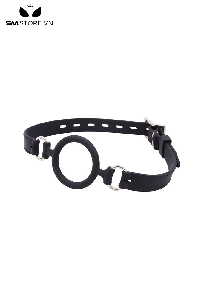 SMT231 - Dụng cụ mở miệng ring gag với chất liệu silicon màu đen