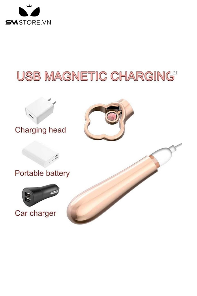 SMT514 - Máy rung với 10 chế độ massage âm đạo màu hồng dài 120mm