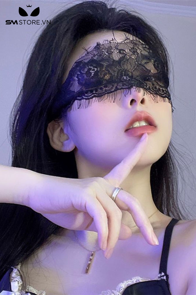 SMT013 - mặt nạ tình yêu sexy với thiết kế ren hoa kèm tua rua