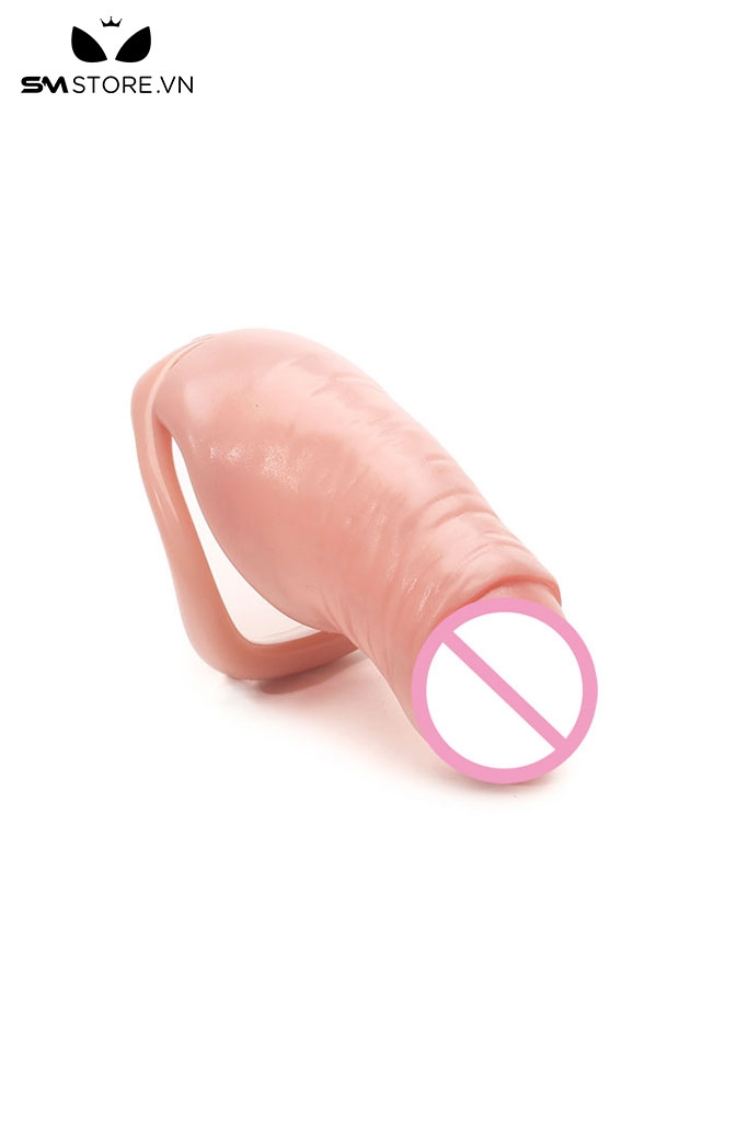 SMT2644 - Khóa dương vật có 4 size màu da mix kèm 4 vòng