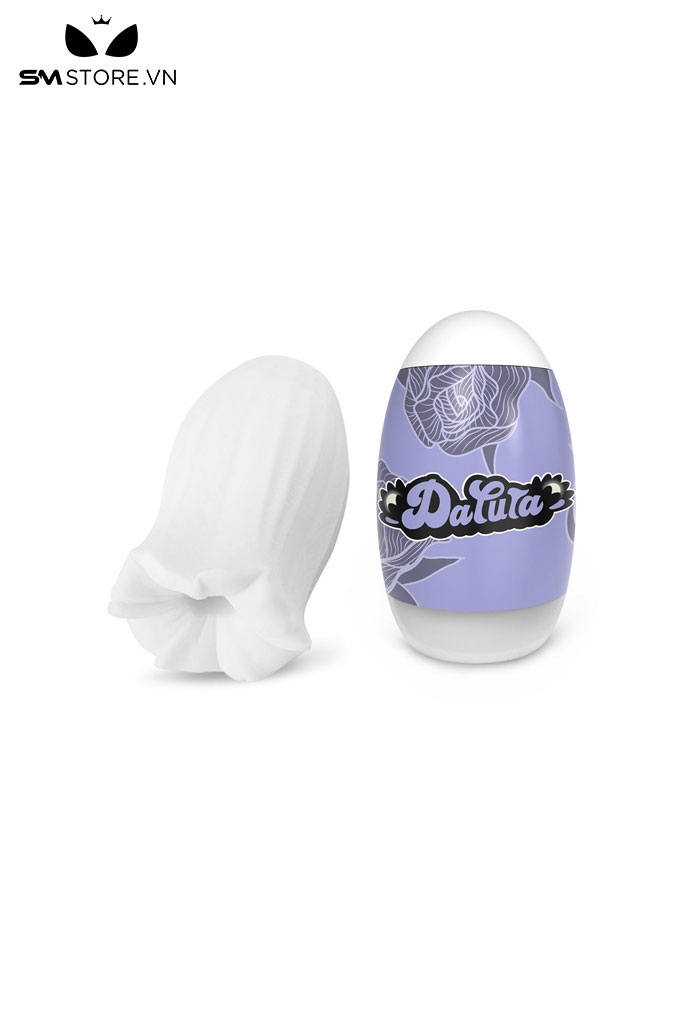 SMT2244 - Cốc thủ dâm mini silicon trắng hình bông hoa dài 91mm