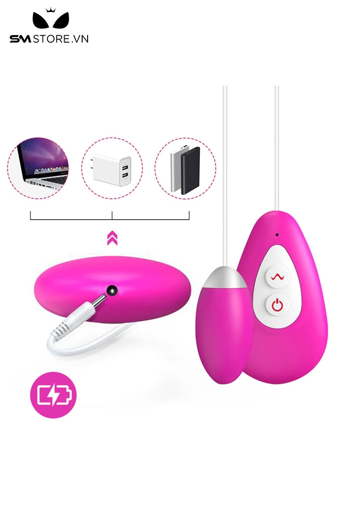 SMT2170 - Trứng rung có dây silicon có 10 tần số sạc điện độ ồn thấp