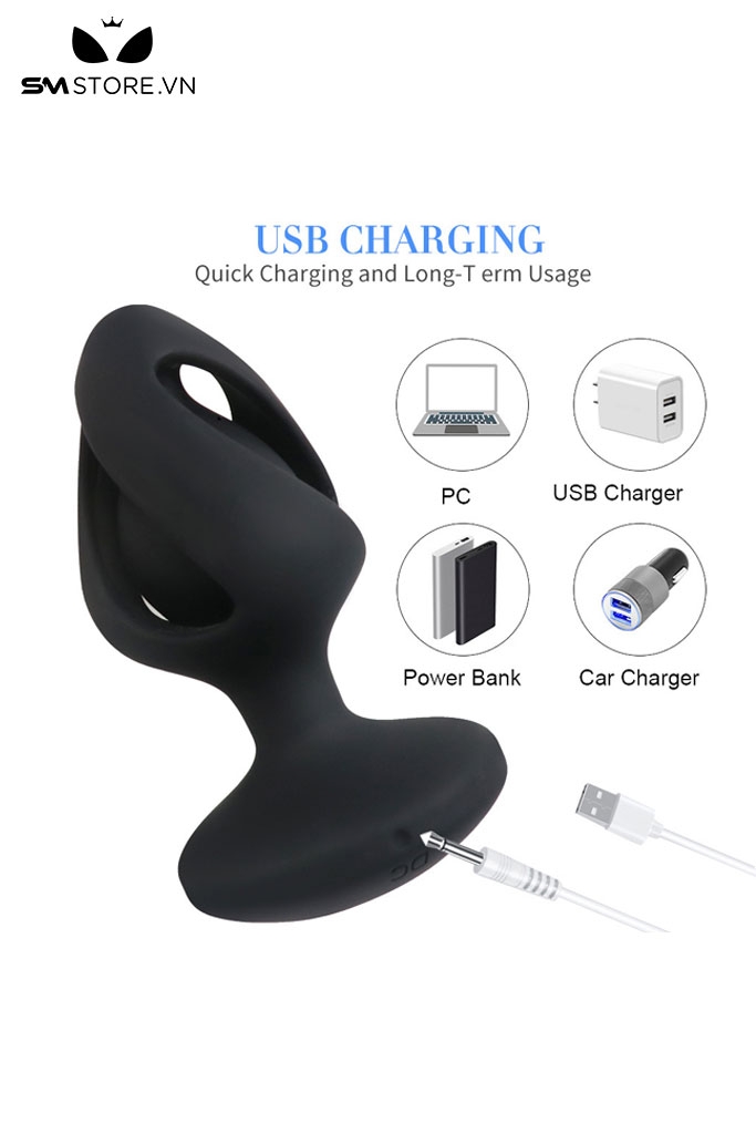 SMT2243 - Máy rung hậu môn điều khiển mini từ xa dài 8.6cm sạc điện