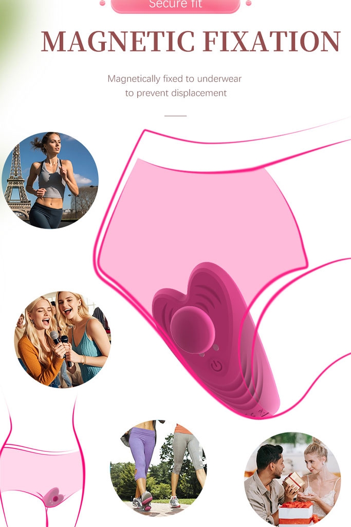 SMT2813 - Máy rung âm vật bông hoa hồng có hình trái tim sạc điện