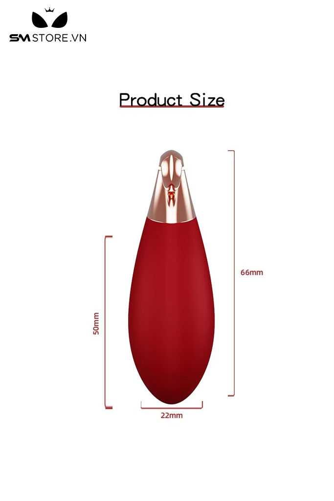 SMT2829 - Trứng rung mini đeo cổ hình con cá heo sạc điện dài 66mm