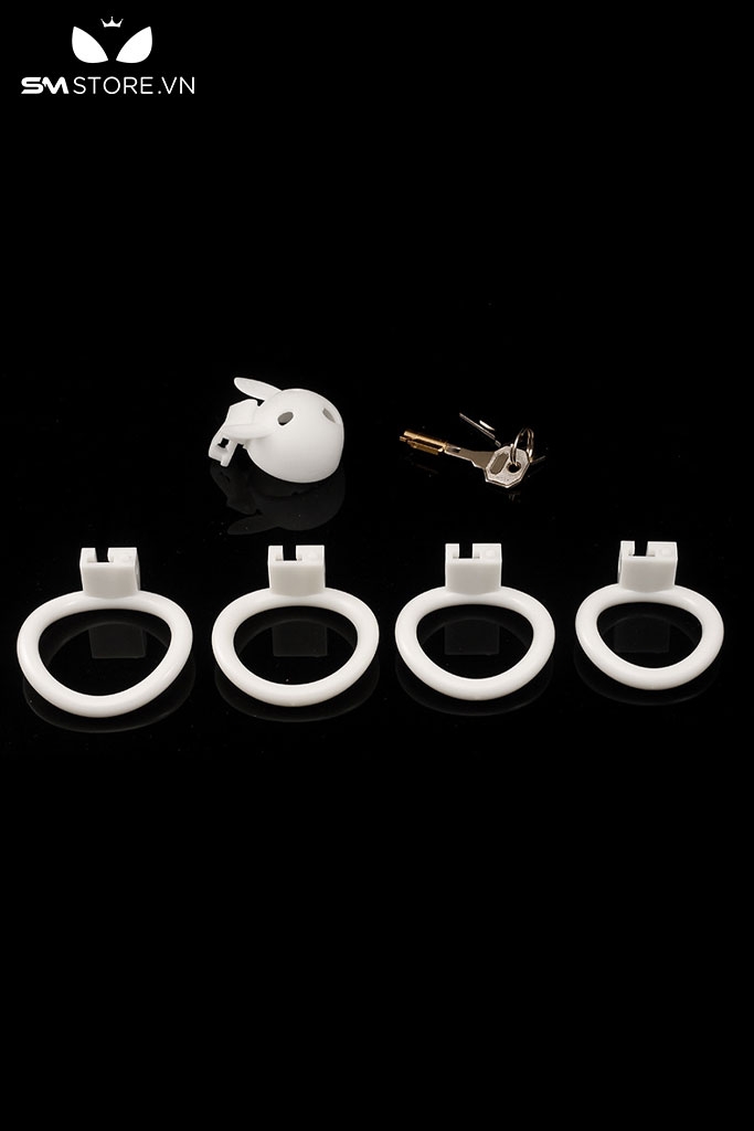 SMT2684 - Khóa dương vật bằng nhựa nắp nồi ngụy trang con thỏ