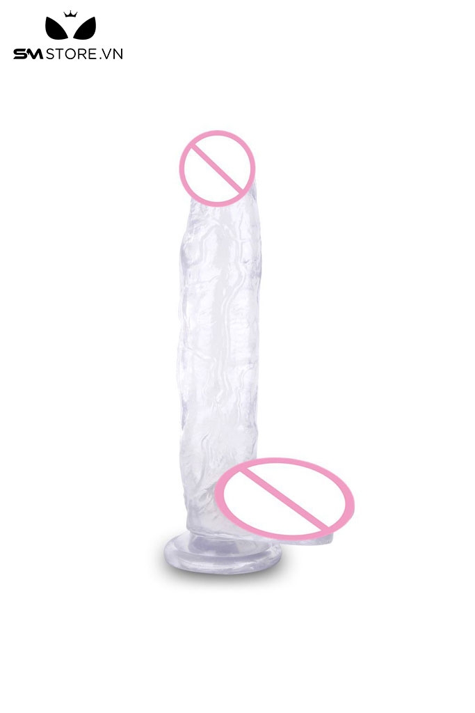 SMT1621 - Dương vật giả silicon dài 30cm có bìu đế dính tường
