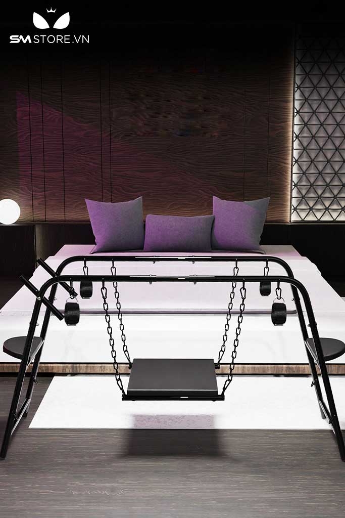 SMT992 - Xích đu BDSM cố định tư thế trói tay chân kèm đệm ngồi
