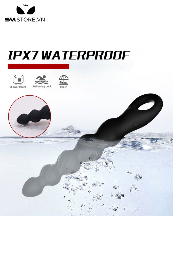 SMT1713 - Anal bead xoắn ốc có 12 chế độ rung dài 19.5cm