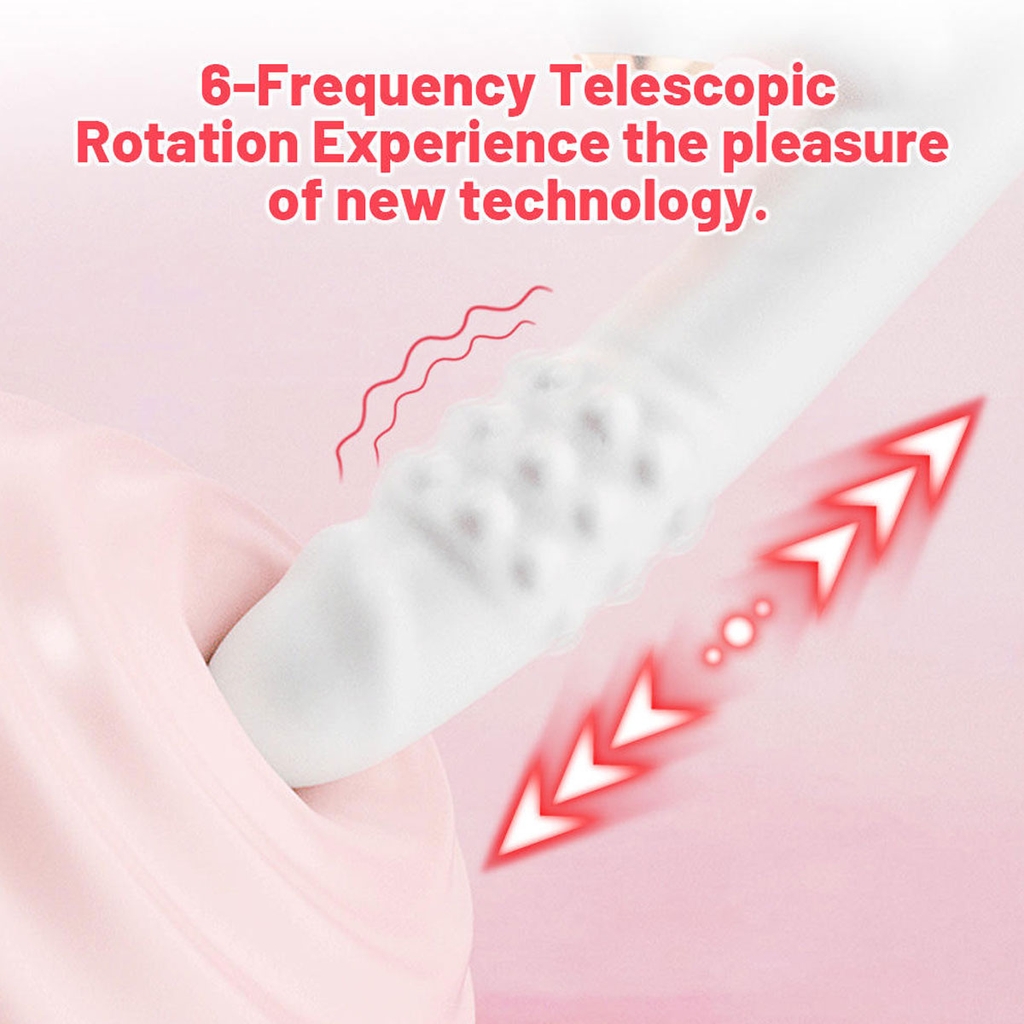 SMT2405 - Dương vật giả rung xoay thụt kết hợp tỏa nhiệt dài 21cm