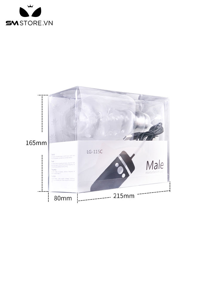 SMT821 - Máy rung tự động kèm âm đạo giả silicon dài 175mm sạc USB