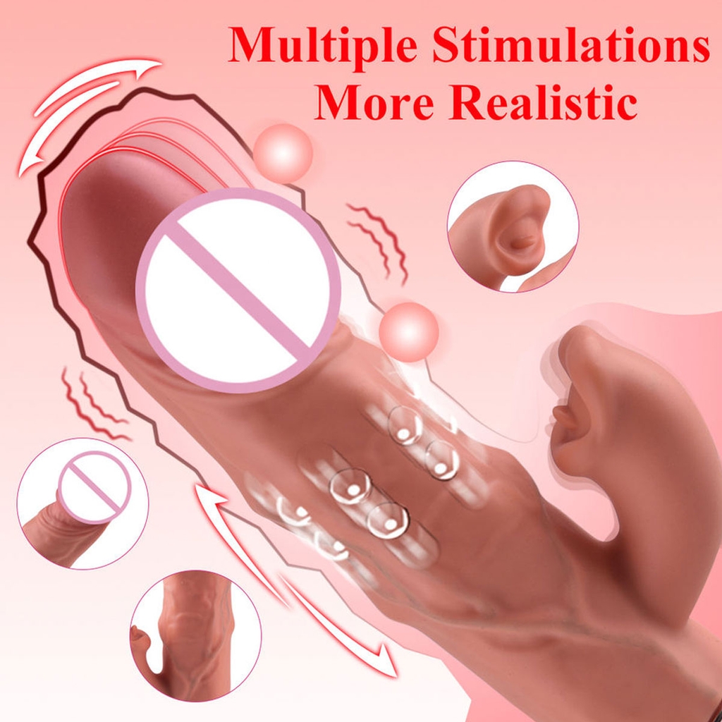 SMT2716 - Máy làm tình điều khiển từu xa rung xoay 180 độ dài 24cm