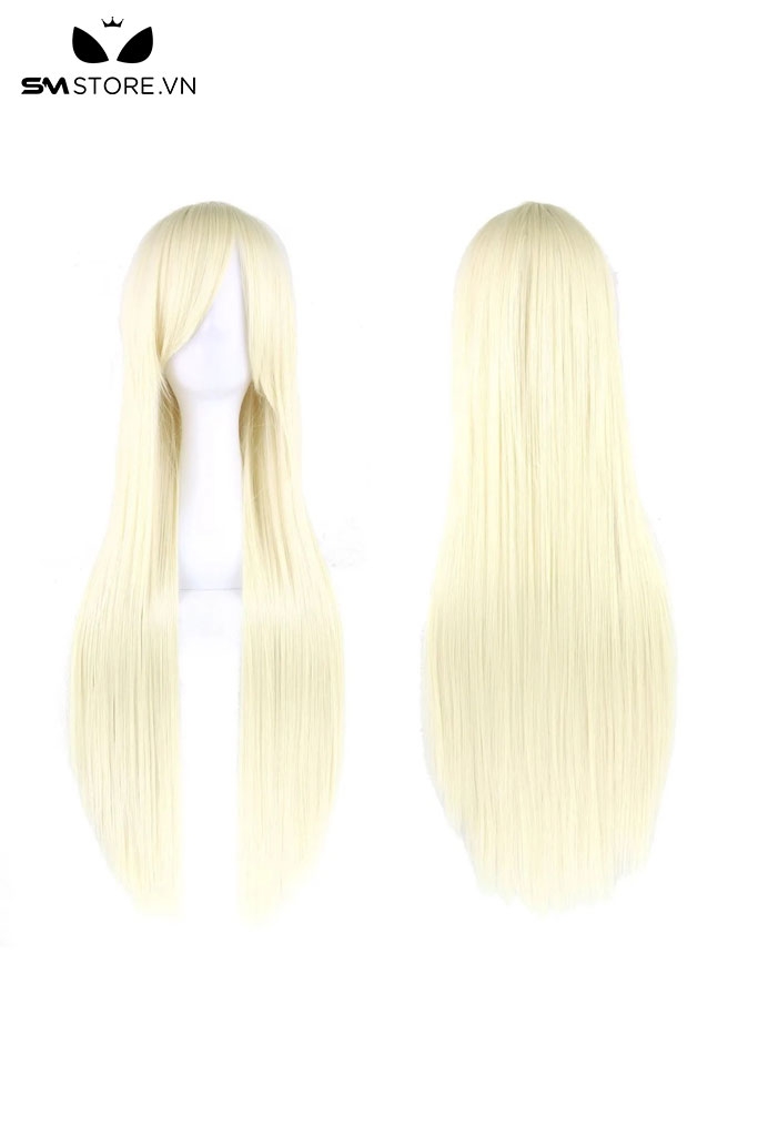 SMP153- Tóc giả cosplay thẳng nhiều màu mái chéo dài 80cm