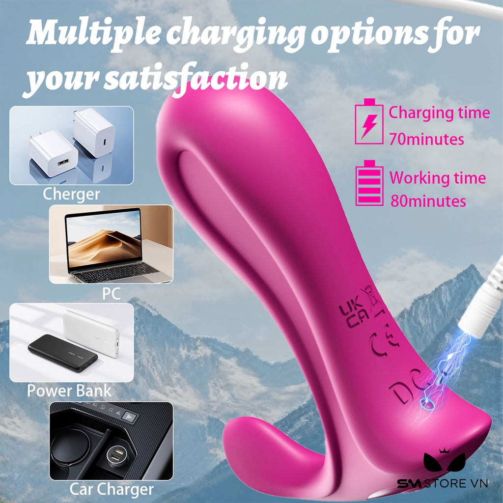 SMT2360 - Máy rung hậu môn silicon điều khiển qua APP dài 9.2cm