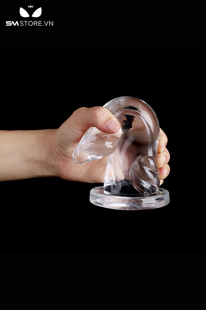 SMT1350 - Dương vật giả silicon có thể uốn cong trong suốt có 3 size