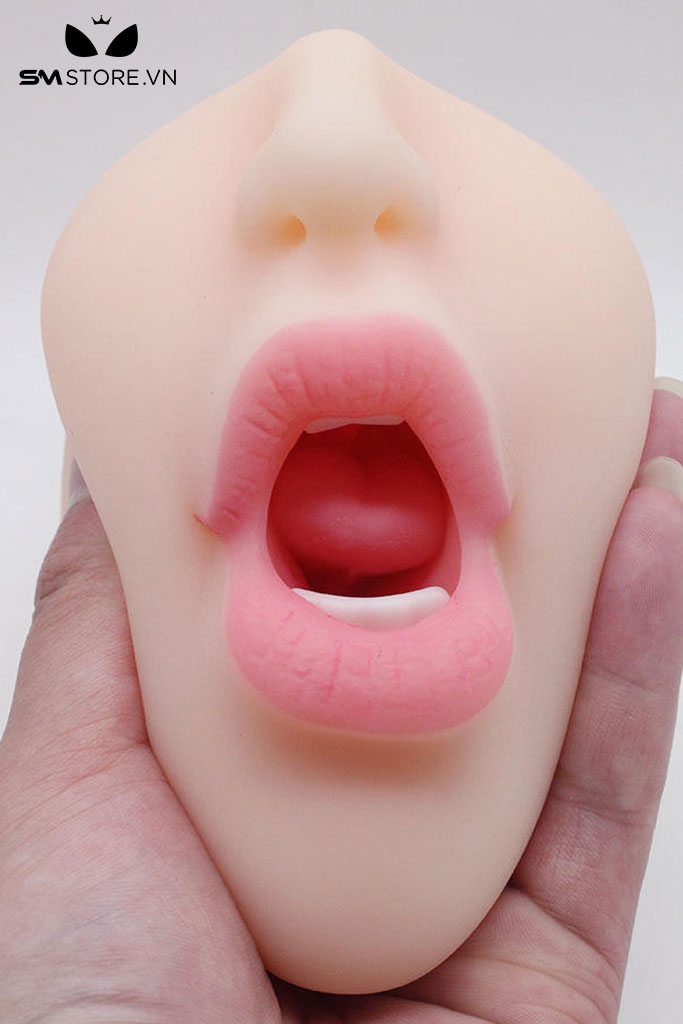 SMT480 - Âm đạo giả mix miệng có răng chất liệu silicon dài 17cm