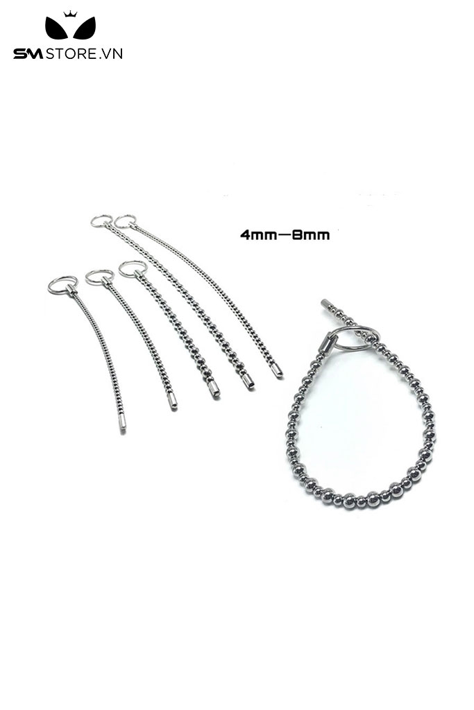SMT839 - Souding đồ chơi niệu đạo inox có xích bi với 4 size