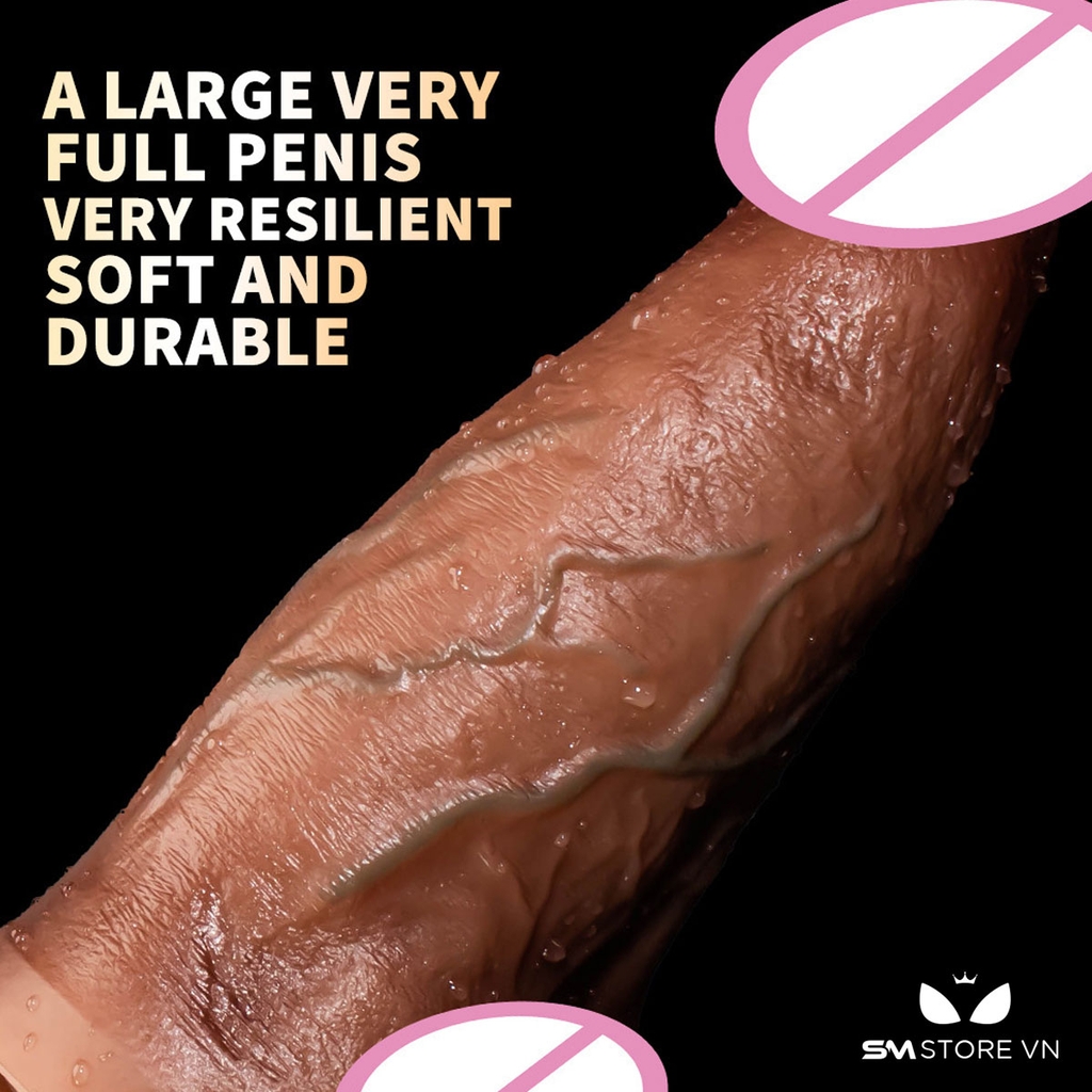 SMT1610 - Dương vật giả khủng đường kính 7cm có rung thụt