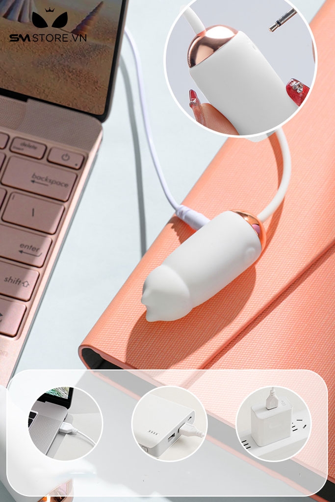 SMT1386 - Trứng rung mini điều khiển từ xa hình mèo dễ thương
