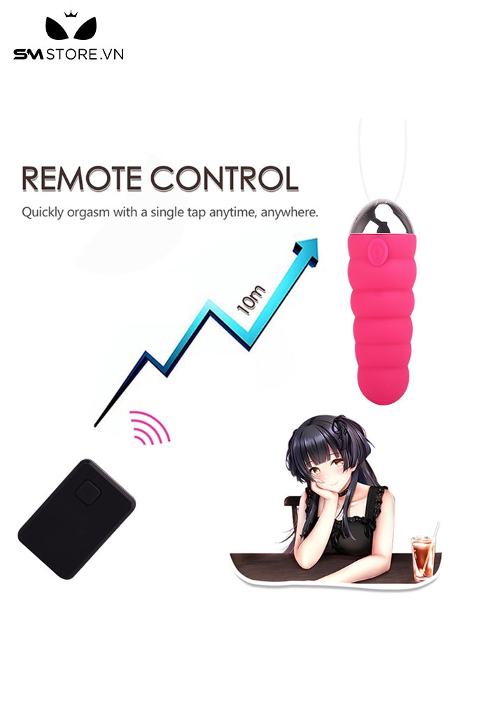 SMT2235 - Máy rung 10 tần số sạc điện điều khiển mini từ xa dài 88mm