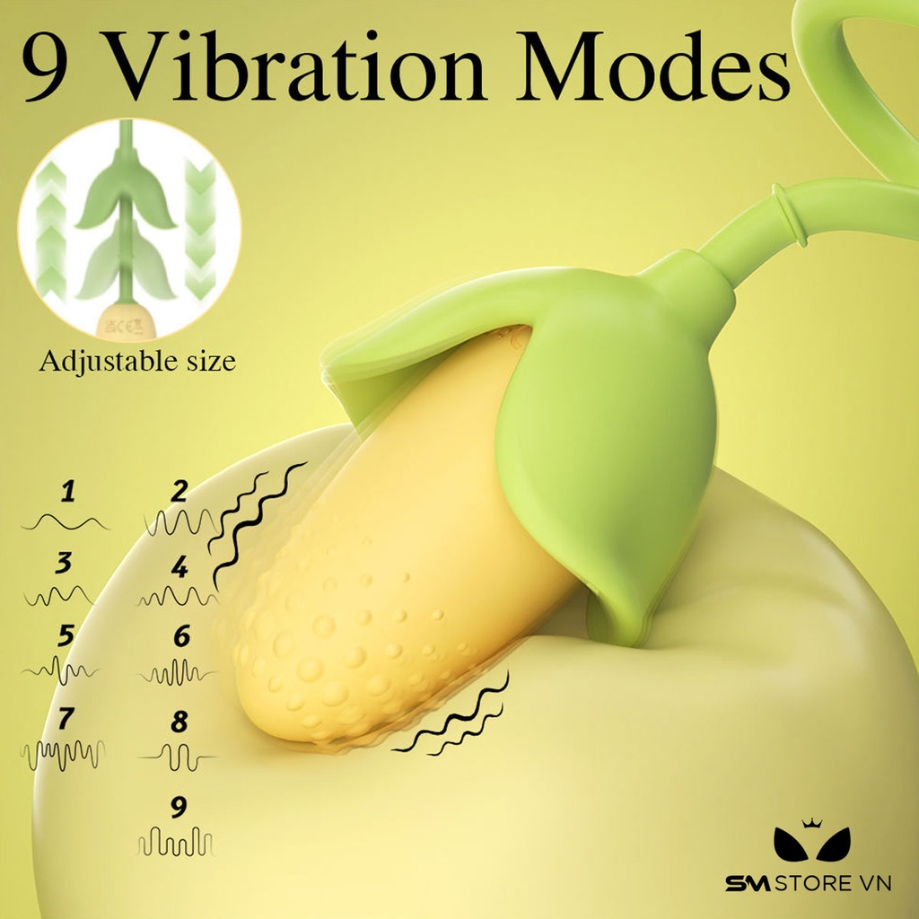 SMT2229 - Trứng rung silicon ngụy trang bắp ngô vàng dài 18.9cm