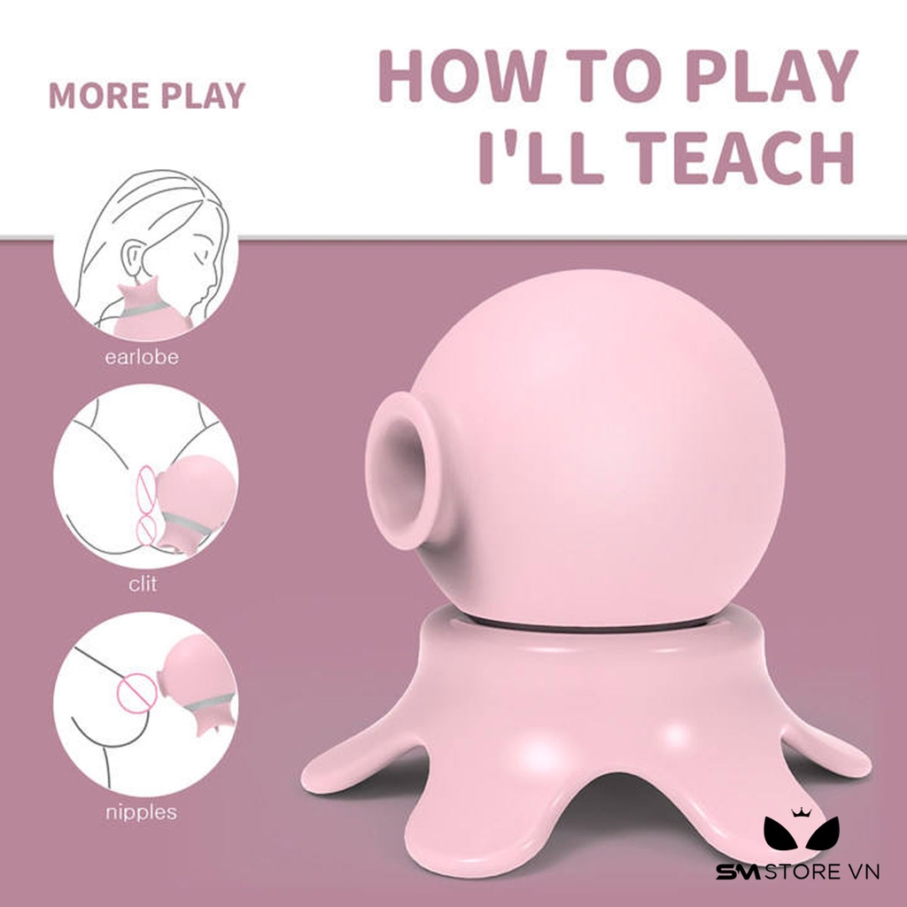 SMT1551 - Máy rung hút ngụy trang con bạch tuộc có 7 chế độ liếm