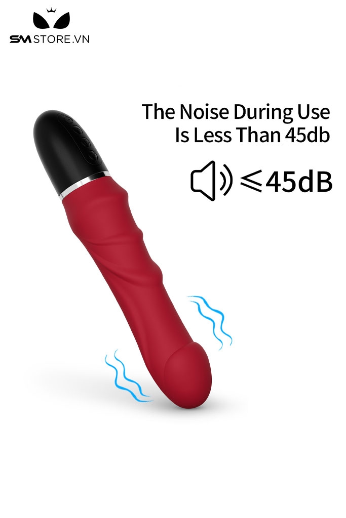 SMT2781 - Máy rung đầu dương vật silicon sạc điện có 10 chế độ