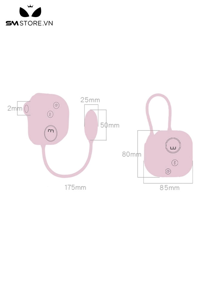 SMT825 - Trứng rung silicon ngụy trang airpod với 3 chế độ hút