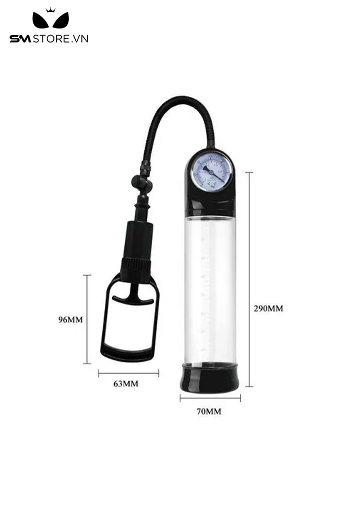 SMT1918 - Máy tập dương vật Pretty love bơm tay có đồng hồ