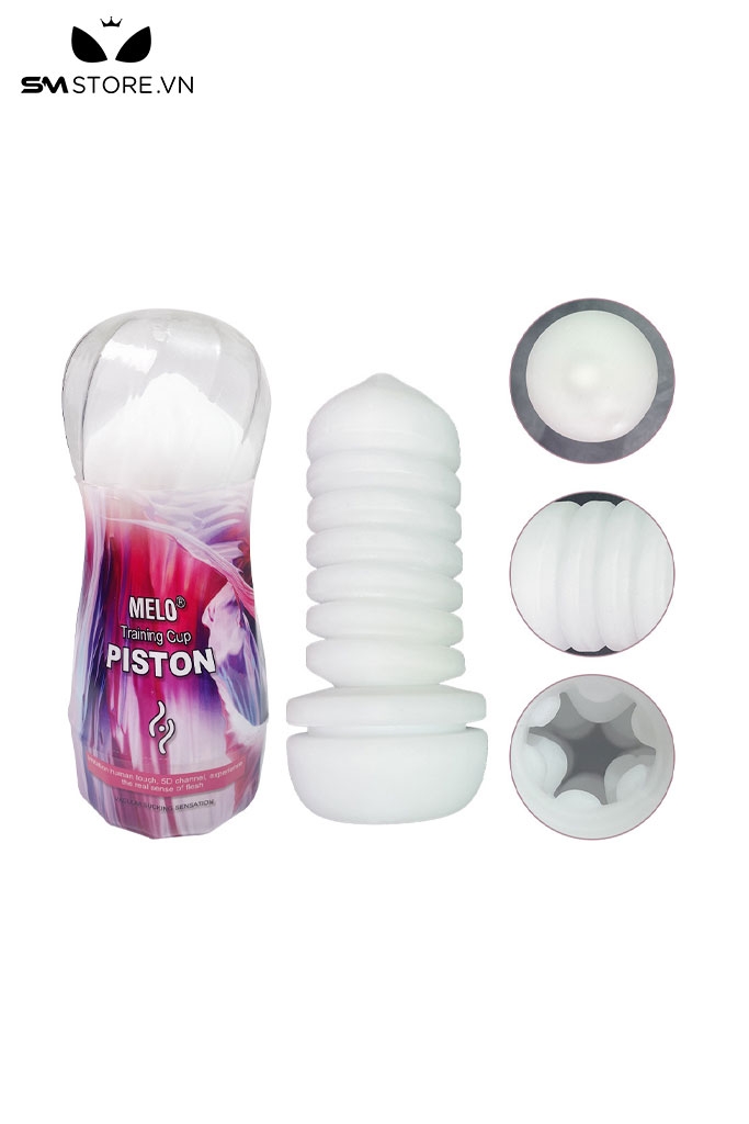 SMT2254 - Cốc thủ dâm silicon mềm dẻo có nhiều bi nổi dài 17cm