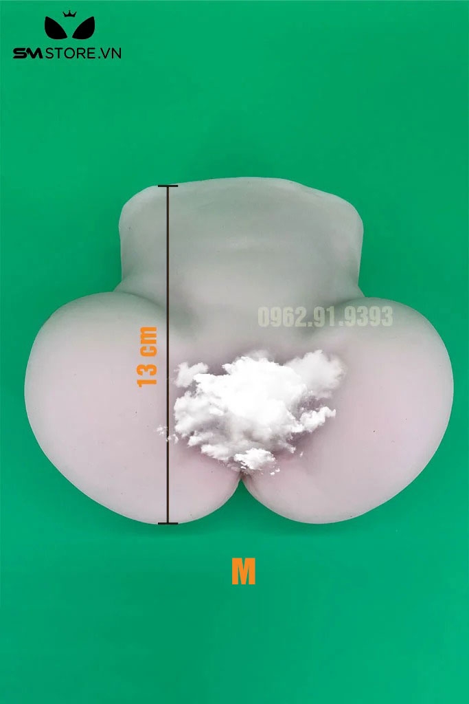 SMT443 - Mông giả silicon nguyên khối có âm đạo và hậu môn 5 size