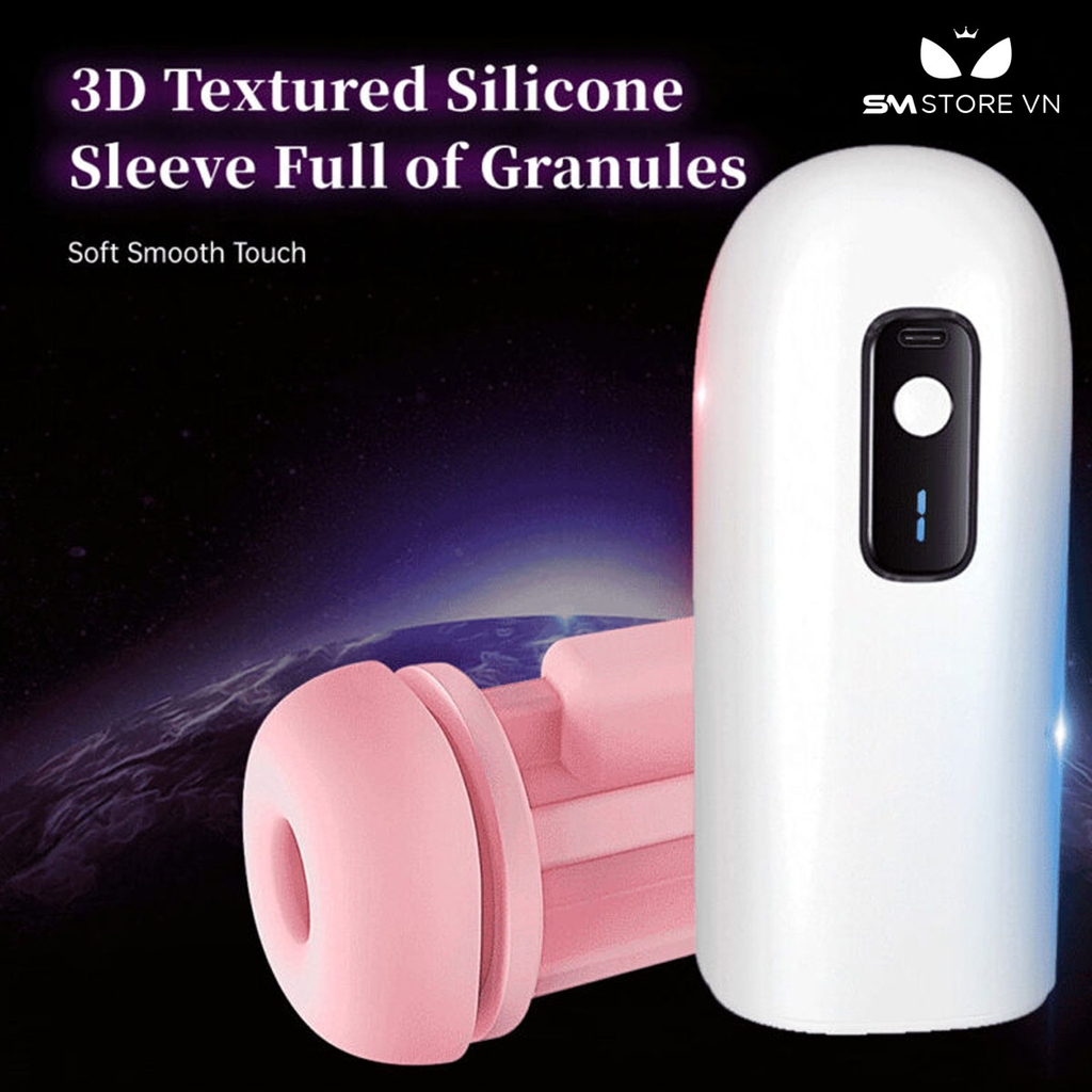 SMT2949 - Cốc thủ dâm có rung 8 tần số FOX sạc điện dài 185mm