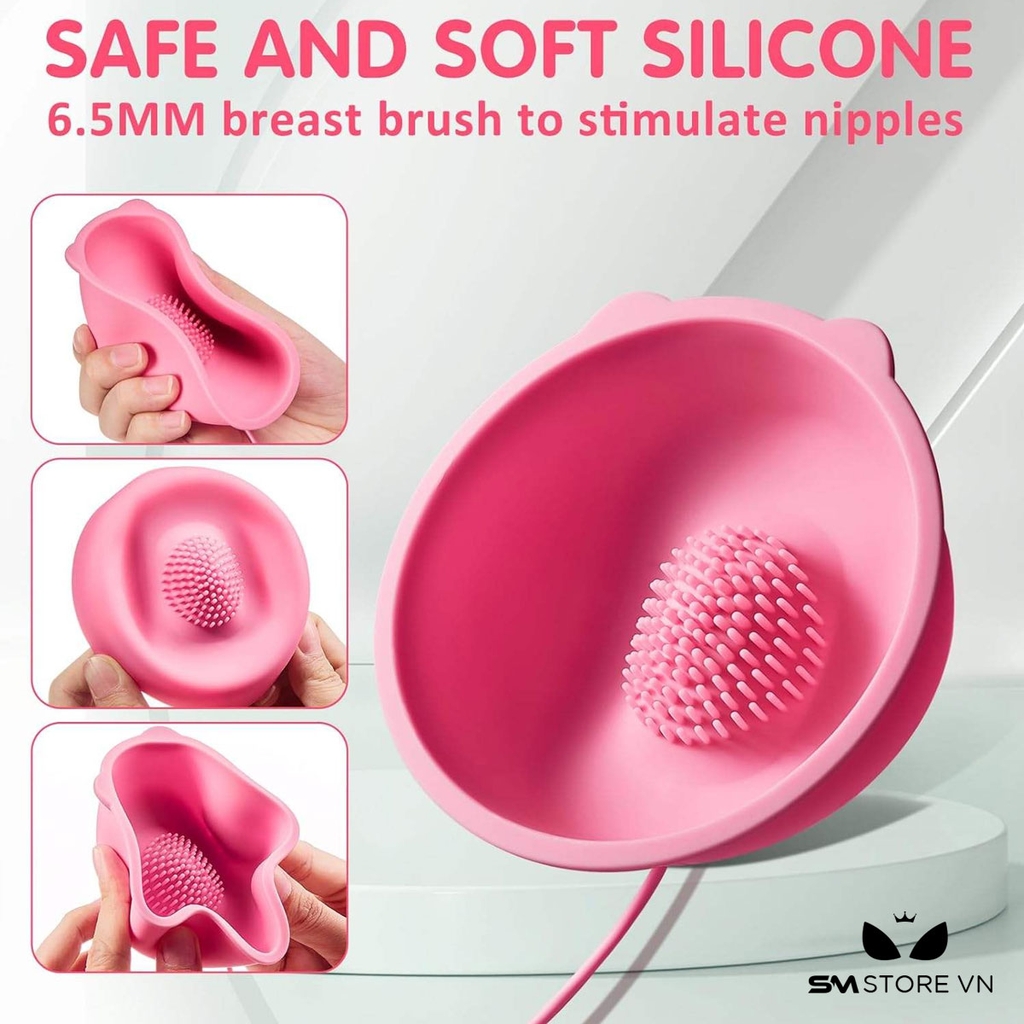 SMT2331 - Máy rung núm vú có 10 chế độ dài 9cm hình con mèo