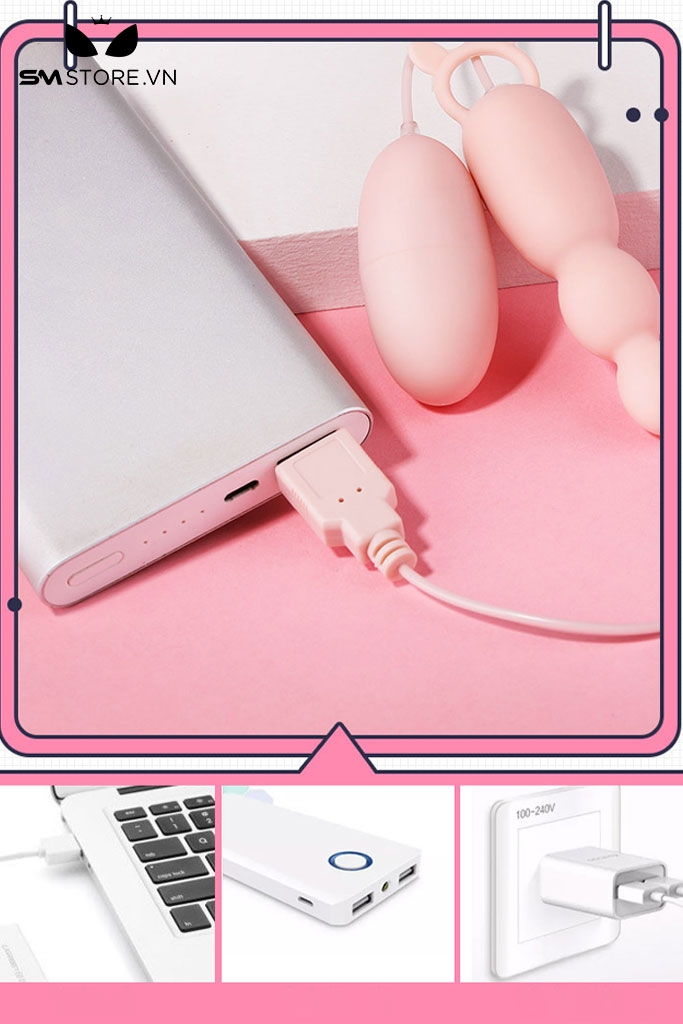 SMT154 - Máy rung đôi gồm trứng và lưỡi rung có dây cắm cổng USB