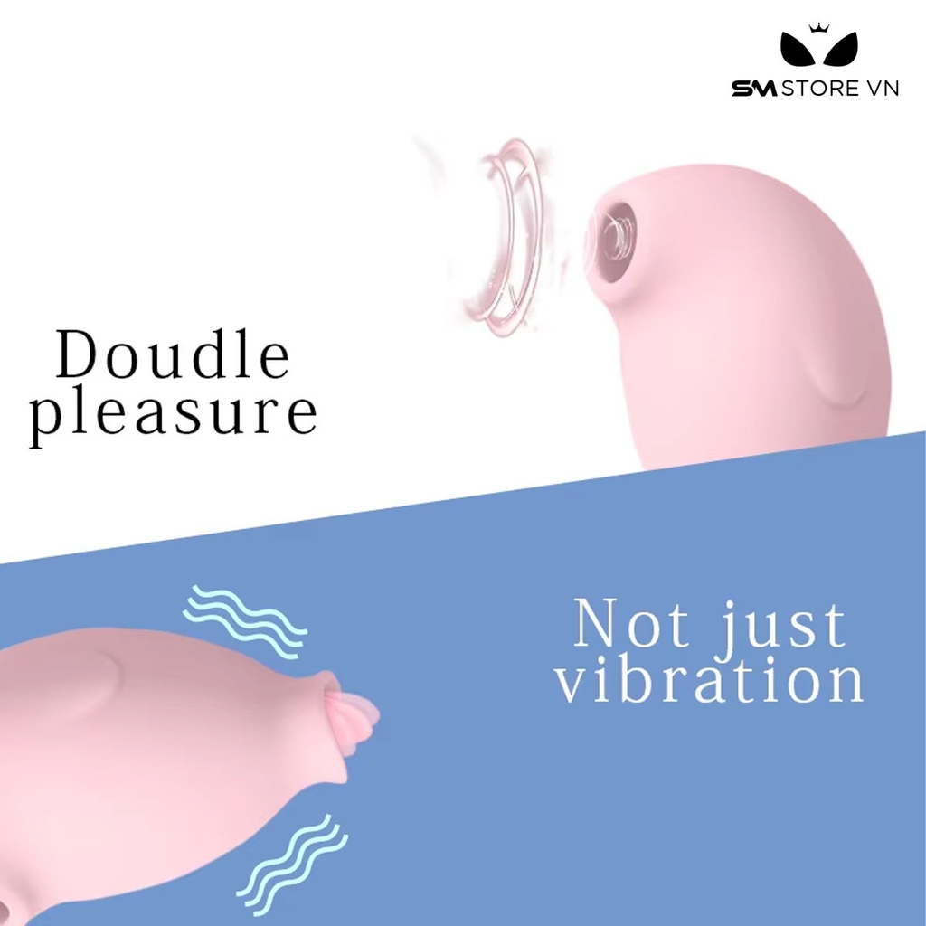 SMT2735 - Máy hút âm đạo có lưỡi liếm và 10 chế độ rung sạc điện