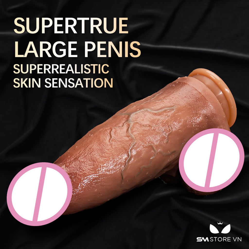 SMT1610 - Dương vật giả khủng đường kính 7cm có rung thụt