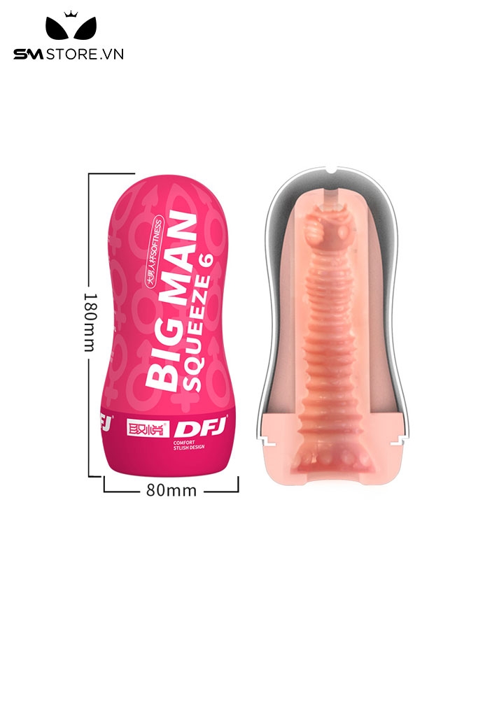 SMT1955 - Cốc thủ dâm big man có nhiều hạt nổi silicon dài 18cm