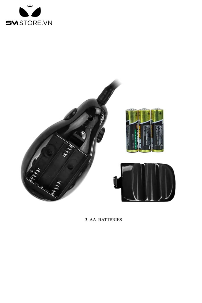 SMT1885 - Anal pump đầu dương vật giả có 5 chế độ rung dài 16cm