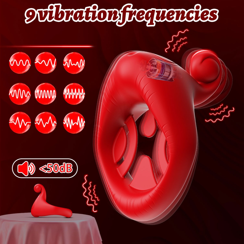 SMT2606 - Vòng rung đeo dương vật có 10 chế độ dài 4cm sạc điện