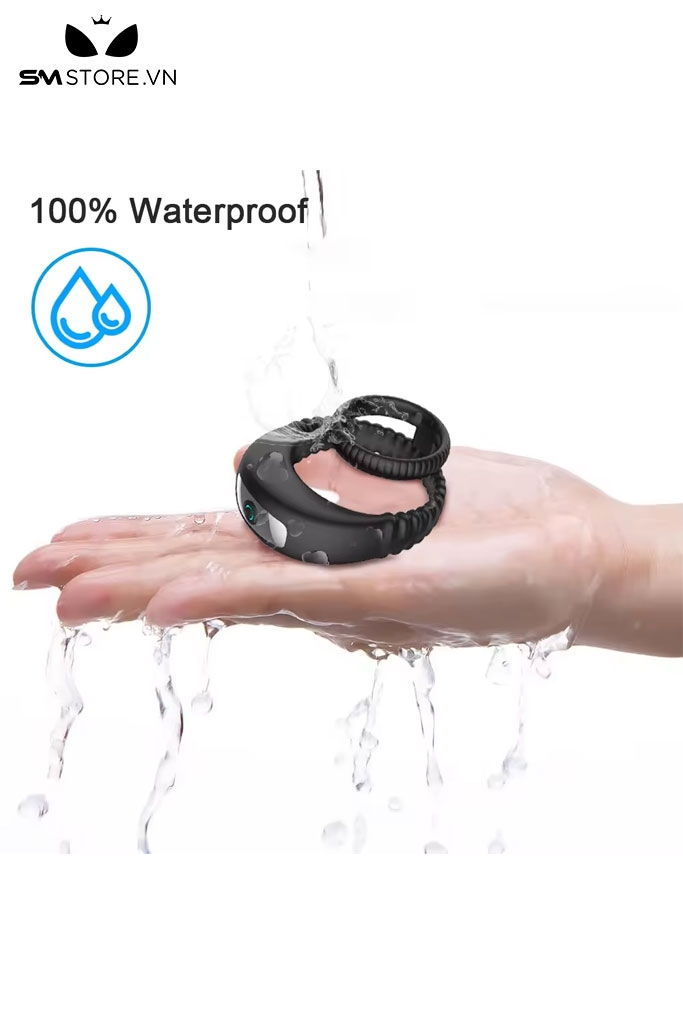 SMT784 - Vòng đeo dương vật có 7 chế độ rung sạc điện chống nước
