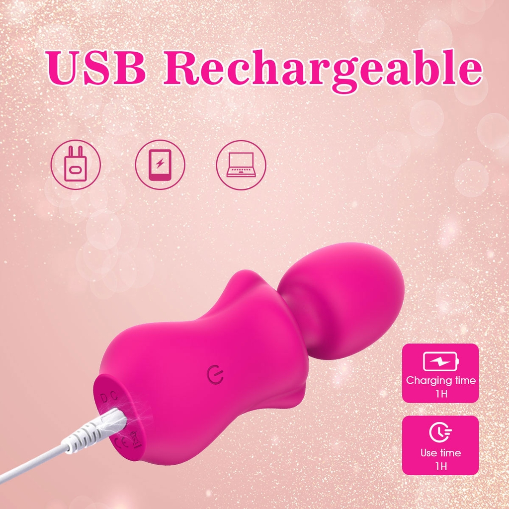 SMT2345 - Máy rung silicon hình người có 10 chế độ dài 11cm sạc điện