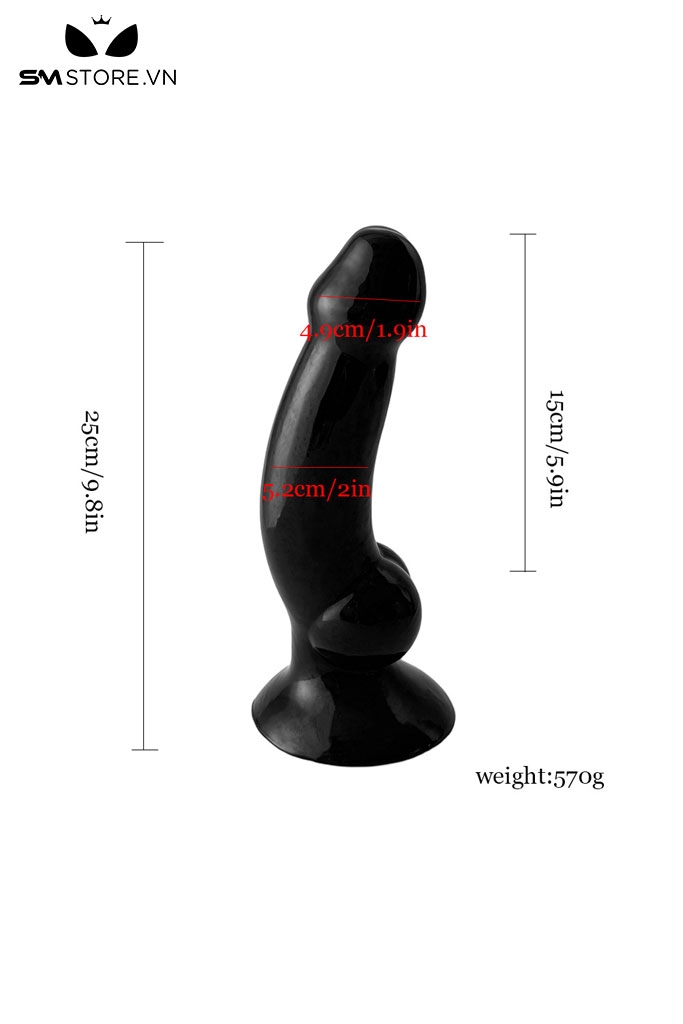 SMT2439 - Dương vật giả có bìu chất liệu silicon mềm có 3 size