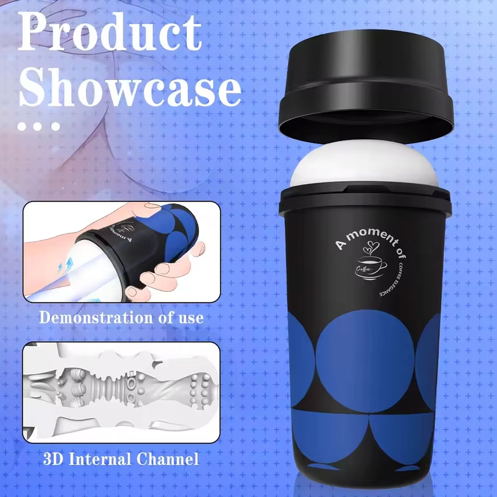 SMT2428 - Cốc thủ dâm silicon mềm dẻo ngụy trang cốc coffee 15cm