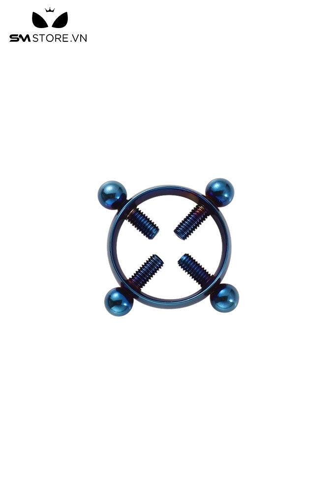 SMT2618 - Một cặp kẹp núm vú inox tròn 4 đinh tháo rời dài 21mm