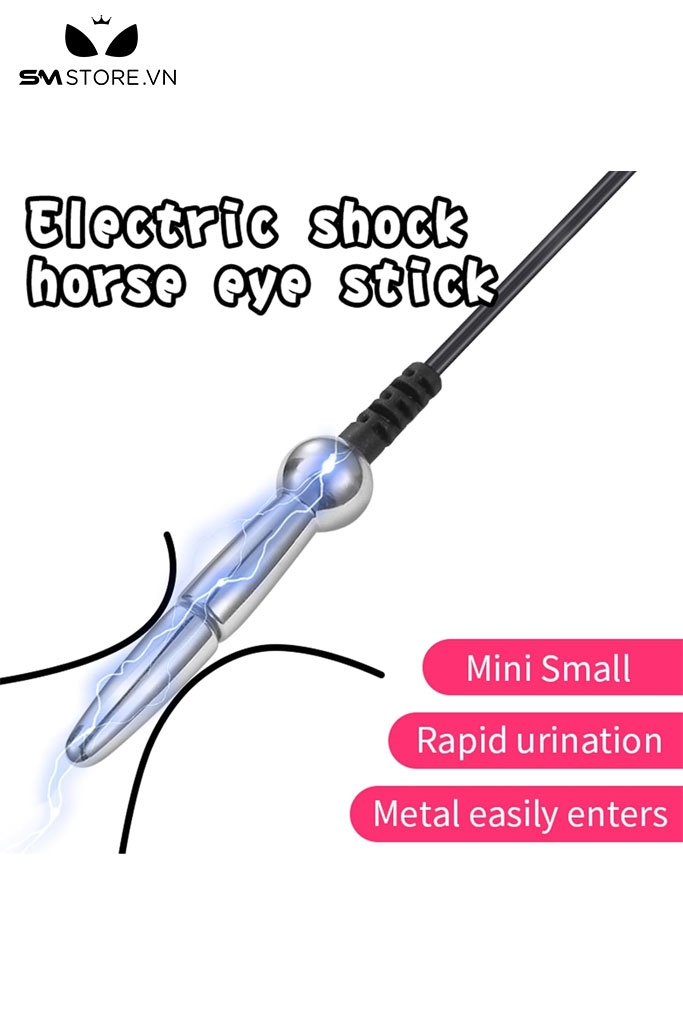 SMT3040 - Sounding đồ chơi niệu đạo inox trơn có chế độ sốc điện